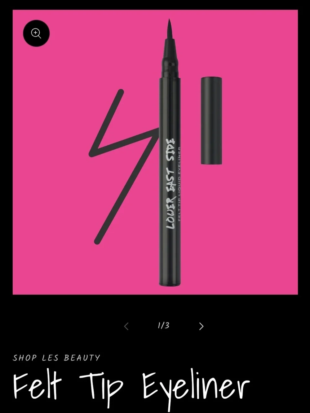 Lower East Side Felt Tip Liquid Eyeliner - Black